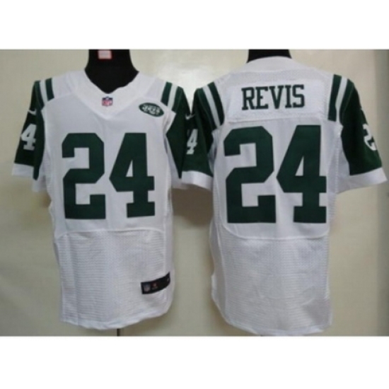 Nike New York Jets 24 Darrelle Revis White Elite NFL Jersey Nike New York Jets 24 Darrelle Revis White Elite NFL Jersey