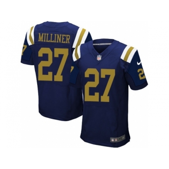 Nike New York Jets 27 Dee Milliner Blue Elite Alternate NFL Jersey Nike New York Jets 27 Dee Milliner Blue Elite Alternate NFL Jersey