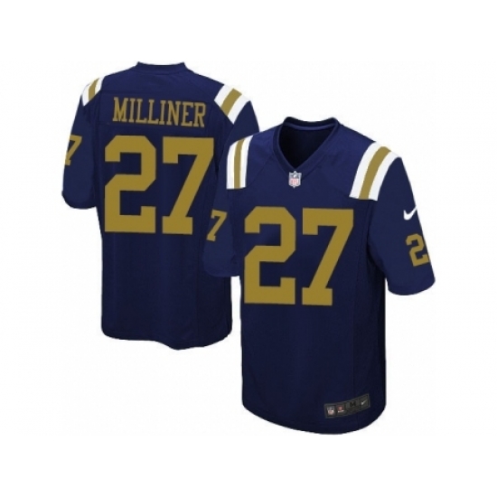 Nike New York Jets 27 Dee Milliner Blue Game Alternate NFL Jersey Nike New York Jets 27 Dee Milliner Blue Game Alternate NFL Jersey