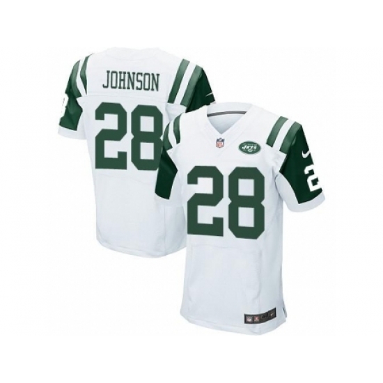 Nike New York Jets 28 Chris Johnson White Elite NFL Jersey Nike New York Jets 28 Chris Johnson White Elite NFL Jersey