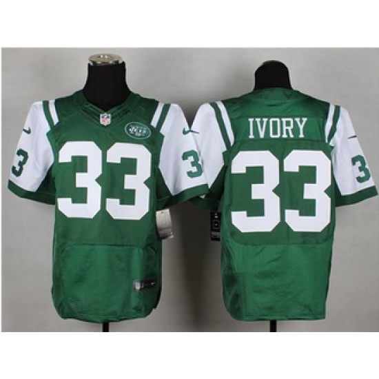 Nike New York Jets #33 Chris Ivory Green Team Color Mens Stitched NFL Elite Jersey Nike New York Jets #33 Chris Ivory Green Team Color Mens Stitched NFL Elite Jersey