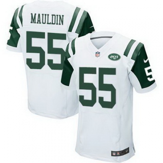 Nike New York Jets #55 Lorenzo Mauldin Mens Elite white Jersey Nike New York Jets #55 Lorenzo Mauldin Mens Elite white Jersey