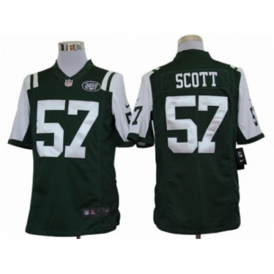 Nike New York Jets 57 Bart Scott Green Limited NFL Jersey