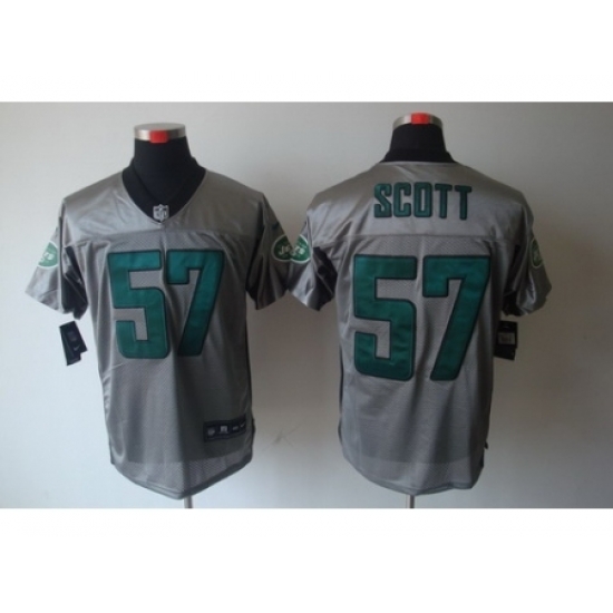 Nike New York Jets 57 Bart Scott Grey Elite Shadow NFL Jersey Nike New York Jets 57 Bart Scott Grey Elite Shadow NFL Jersey