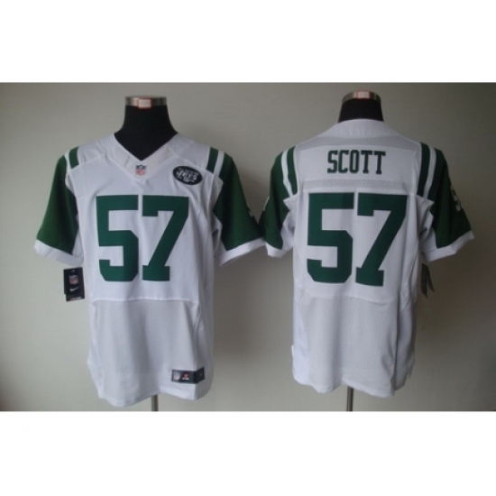 Nike New York Jets 57 Bart Scott White Elite NFL Jersey Nike New York Jets 57 Bart Scott White Elite NFL Jersey
