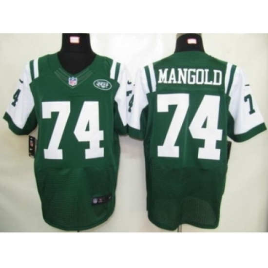 Nike New York Jets 74 Nick Mangold Green Elite NFL Jersey Nike New York Jets 74 Nick Mangold Green Elite NFL Jersey