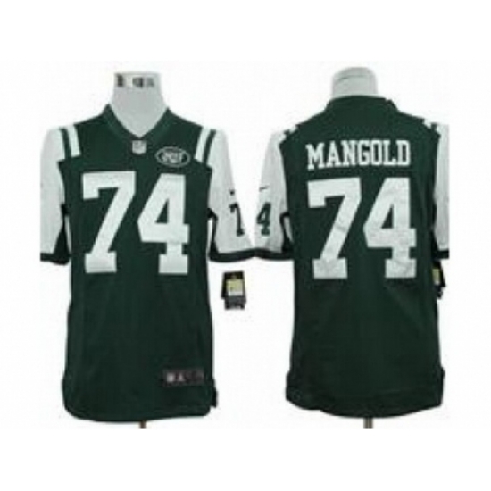 Nike New York Jets 74 Nick Mangold Green Limited NFL Jersey Nike New York Jets 74 Nick Mangold Green Limited NFL Jersey