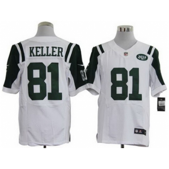 Nike New York Jets 81 Dustin Keller White Elite NFL Jersey Nike New York Jets 81 Dustin Keller White Elite NFL Jersey