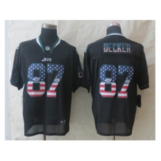 Nike New York Jets 87 Eric Decker Black Elite USA Flag Fashion NFL Jersey Nike New York Jets 87 Eric Decker Black Elite USA Flag Fashion NFL Jersey