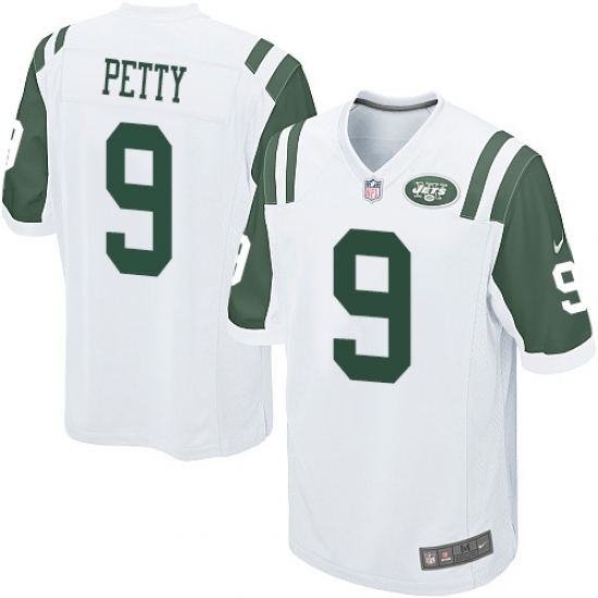 Nike New York Jets #9 Bryce Petty White Mens Stitched NFL Elite Jersey Nike New York Jets #9 Bryce Petty White Mens Stitched NFL Elite Jersey