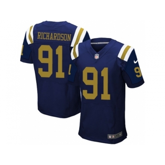 Nike New York Jets 91 Sheldon Richardson Blue Elite Alternate NFL Jersey Nike New York Jets 91 Sheldon Richardson Blue Elite Alternate NFL Jersey