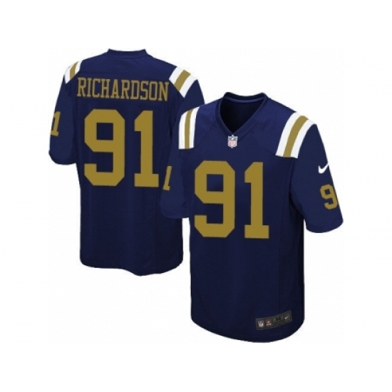 Nike New York Jets 91 Sheldon Richardson Blue Game Alternate NFL Jersey Nike New York Jets 91 Sheldon Richardson Blue Game Alternate NFL Jersey
