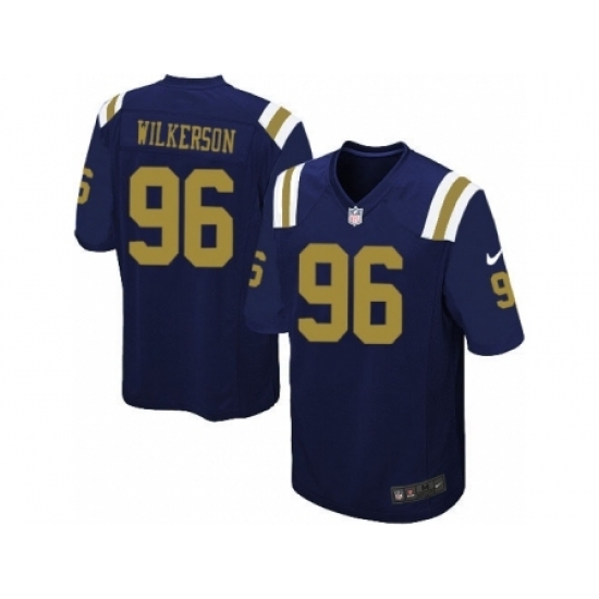 Nike New York Jets 96 Muhammad Wilkerson Blue Game Alternate NFL Jersey Nike New York Jets 96 Muhammad Wilkerson Blue Game Alternate NFL Jersey