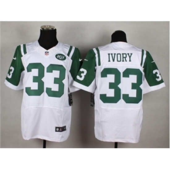 Nike new york jets 33 Chris Ivory white Elite NFL Jersey Nike new york jets 33 Chris Ivory white Elite NFL Jersey