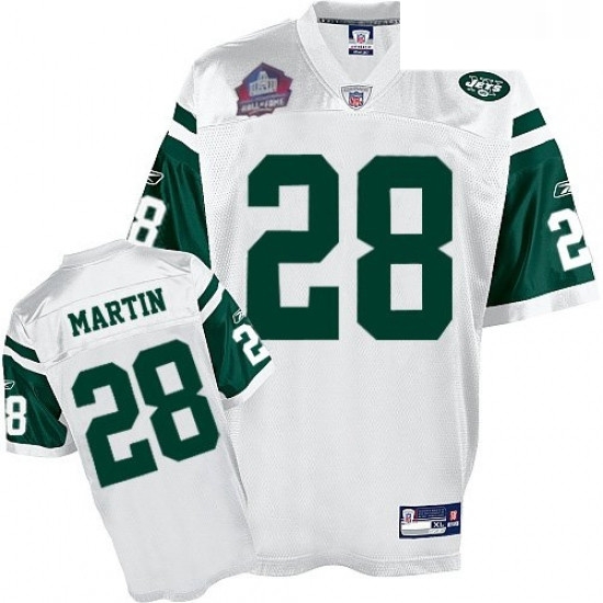 Reebok New York Jets 28 Curtis Martin White Hall of Fame 2012 Authentic Throwback NFL Jersey Reebok New York Jets 28 Curtis Martin White Hall of Fame 2012 Authentic Throwback NFL Jersey