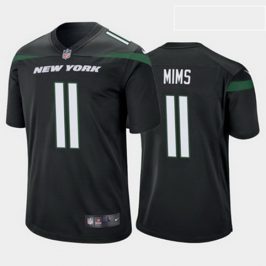 men denzel mims new york jets black game jersey men denzel mims new york jets black game jersey