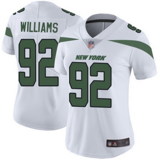 Jets 92 Leonard Williams White Womens Stitched Football Vapor Untouchable Limited Jersey Jets 92 Leonard Williams White Womens Stitched Football Vapor Untouchable Limited Jersey