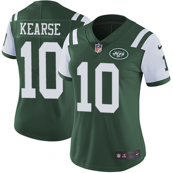 Nike Jets #10 Jermaine Kearse Green Team Color Womens Stitched NFL Vapor Untouchable Limited Jersey Nike Jets #10 Jermaine Kearse Green Team Color Womens Stitched NFL Vapor Untouchable Limited Jersey