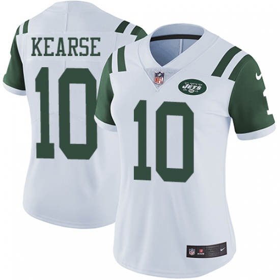 Nike Jets #10 Jermaine Kearse White Womens Stitched NFL Vapor Untouchable Limited Jersey Nike Jets #10 Jermaine Kearse White Womens Stitched NFL Vapor Untouchable Limited Jersey