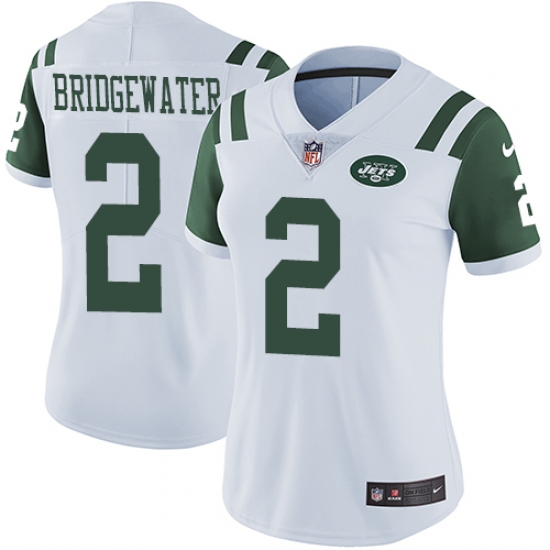 Nike Jets #2 Teddy Bridgewater White Womens Stitched NFL Vapor Untouchable Limited Jersey Nike Jets #2 Teddy Bridgewater White Womens Stitched NFL Vapor Untouchable Limited Jersey