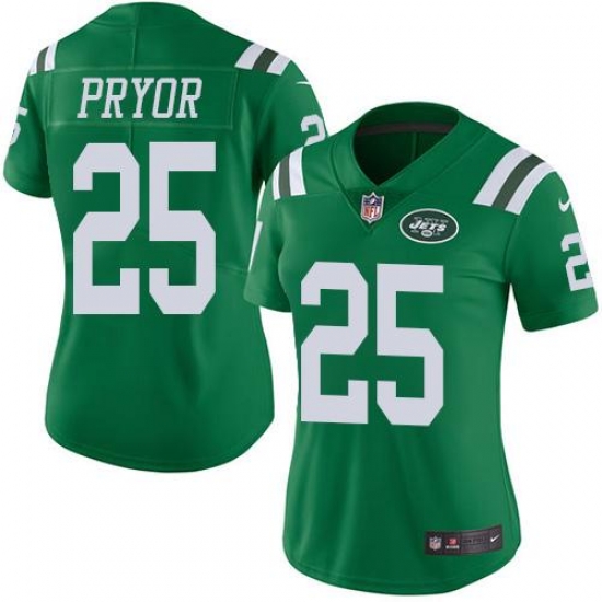 Nike Jets #25 Calvin Pryor Green Womens Stitched NFL Limited Rush Jersey Nike Jets #25 Calvin Pryor Green Womens Stitched NFL Limited Rush Jersey