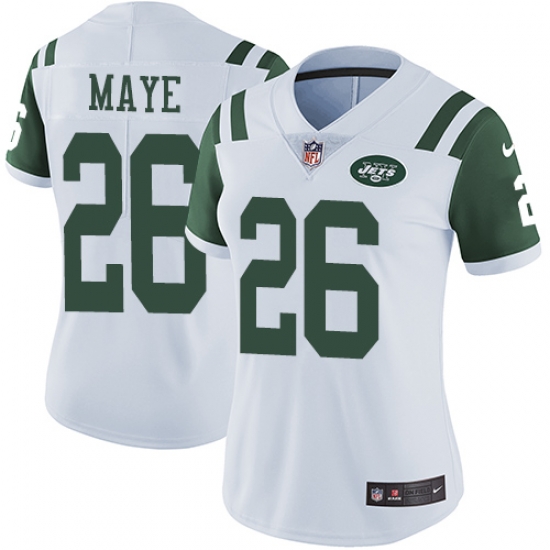 Nike Jets #26 Marcus Maye White Womens Stitched NFL Vapor Untouchable Limited Jersey Nike Jets #26 Marcus Maye White Womens Stitched NFL Vapor Untouchable Limited Jersey