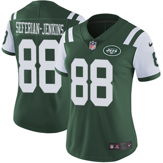 Nike Jets #88 Austin Seferian Jenkins Green Team Color Womens Stitched NFL Vapor Untouchable Limited Jersey Nike Jets #88 Austin Seferian Jenkins Green Team Color Womens Stitched NFL Vapor Untouchable Limited Jersey