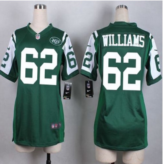Women New Jets #62 Leonard Williams Green Team Color Stitched NFL Elite Jersey Women New Jets #62 Leonard Williams Green Team Color Stitched NFL Elite Jersey