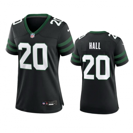 Women New York Jets 20 Breece Hall Black 2024 Stitched Football Jersey Women New York Jets 20 Breece Hall Black 2024 Stitched Football Jersey