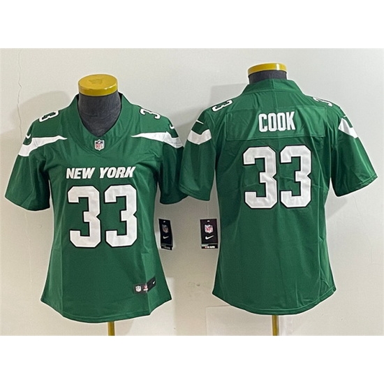 Women New York Jets 33 Dalvin Cook Green Vapor Untouchable Limited Stitched Football Jersey Run Small Women New York Jets 33 Dalvin Cook Green Vapor Untouchable Limited Stitched Football Jersey Run Small