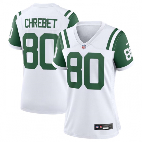 Women New York Jets 80 Wayne Chrebet White Classic Alternate Stitched Jersey Women New York Jets 80 Wayne Chrebet White Classic Alternate Stitched Jersey