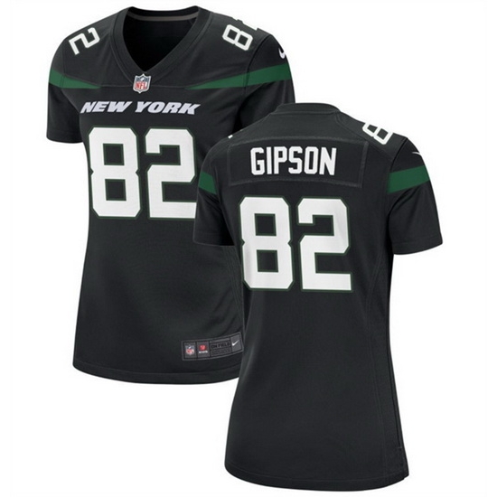 Women New York Jets 82 Xavier Gipson Black Stitched Football Jersey Run Small Women New York Jets 82 Xavier Gipson Black Stitched Football Jersey Run Small