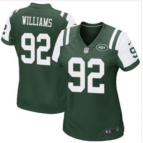 Women Nike Jets #92 Leonard Williams Green Team Color Stitched NFL Elite Jersey Women Nike Jets #92 Leonard Williams Green Team Color Stitched NFL Elite Jersey