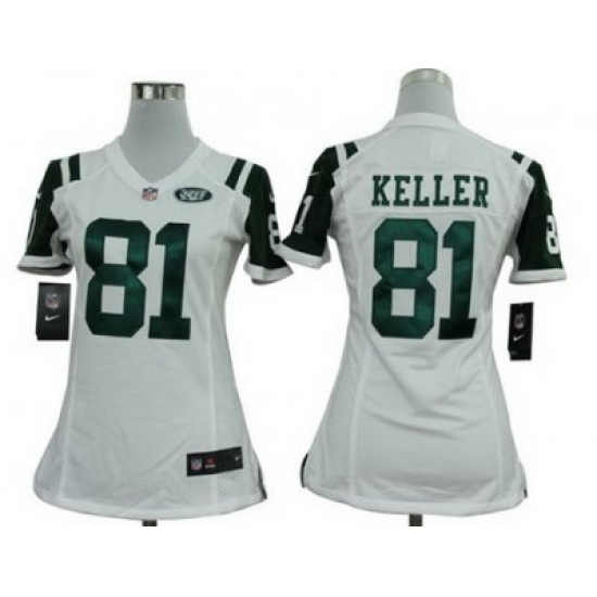 Women Nike NFL New York Jets #81 Dustin Keller White Jerseys Women Nike NFL New York Jets #81 Dustin Keller White Jerseys
