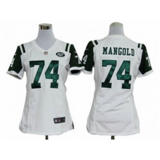Women Nike nfl new york jets #74 mangold white jersey Women Nike nfl new york jets #74 mangold white jersey