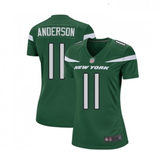 Womens New York Jets 11 Robby Anderson Game Green Team Color Football Jersey Womens New York Jets 11 Robby Anderson Game Green Team Color Football Jersey