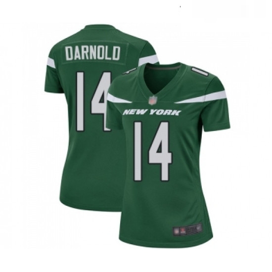 Womens New York Jets 14 Sam Darnold Game Green Team Color Football Jersey Womens New York Jets 14 Sam Darnold Game Green Team Color Football Jersey