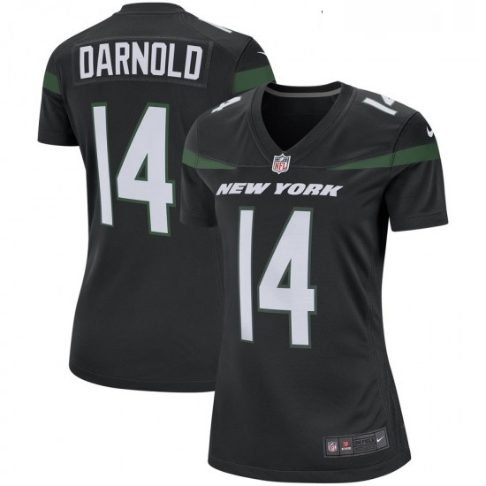 Womens New York Jets 14 Sam Darnold Nike Black Player Game Jersey Womens New York Jets 14 Sam Darnold Nike Black Player Game Jersey