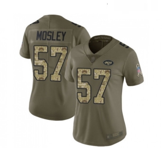 Womens New York Jets 57 CJ Mosley Limited Olive Camo 2017 Salute to Service Football Jersey Womens New York Jets 57 CJ Mosley Limited Olive Camo 2017 Salute to Service Football Jersey