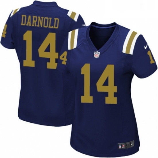 Womens Nike New York Jets 14 Sam Darnold Elite Navy Blue Alternate NFL Jersey Womens Nike New York Jets 14 Sam Darnold Elite Navy Blue Alternate NFL Jersey