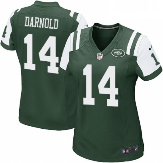Womens Nike New York Jets 14 Sam Darnold Game Green Team Color NFL Jersey Womens Nike New York Jets 14 Sam Darnold Game Green Team Color NFL Jersey