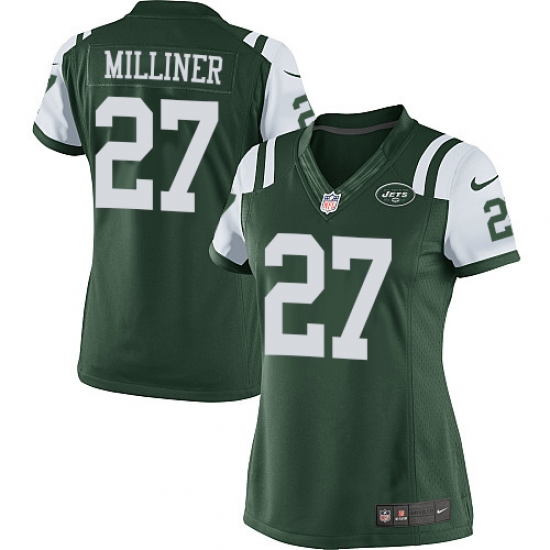 Women's Nike New York Jets #27 Dee Milliner Elite Green Team Color NFL Jersey Women's Nike New York Jets #27 Dee Milliner Elite Green Team Color NFL Jersey