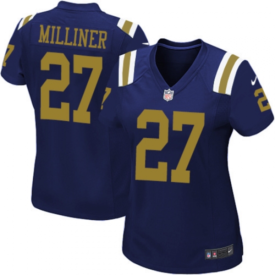 Women's Nike New York Jets #27 Dee Milliner Elite Navy Blue Alternate NFL Jersey Women's Nike New York Jets #27 Dee Milliner Elite Navy Blue Alternate NFL Jersey