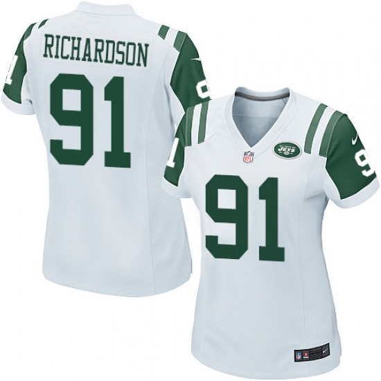 Women's Nike New York Jets #91 Sheldon Richardson Game White NFL Jersey Women's Nike New York Jets #91 Sheldon Richardson Game White NFL Jersey