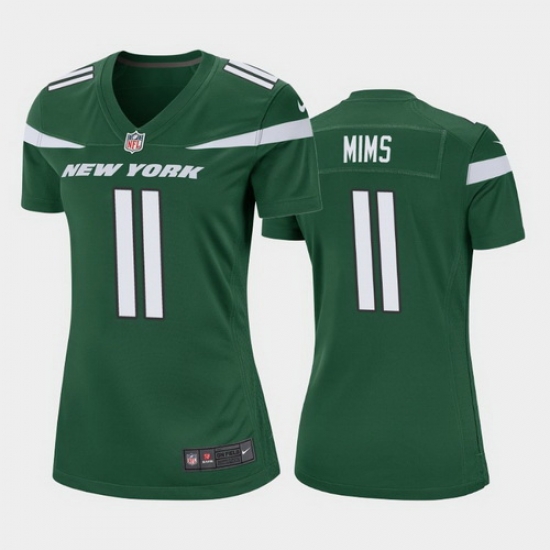 women denzel mims new york jets green game jersey women denzel mims new york jets green game jersey
