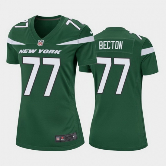 women mekhi becton new york jets green game jersey women mekhi becton new york jets green game jersey