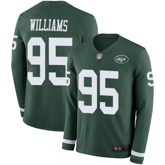 Jets 95 Quinnen Williams Green Team Color Youth Stitched Football Limited Therma Long Sleeve Jersey Jets 95 Quinnen Williams Green Team Color Youth Stitched Football Limited Therma Long Sleeve Jersey
