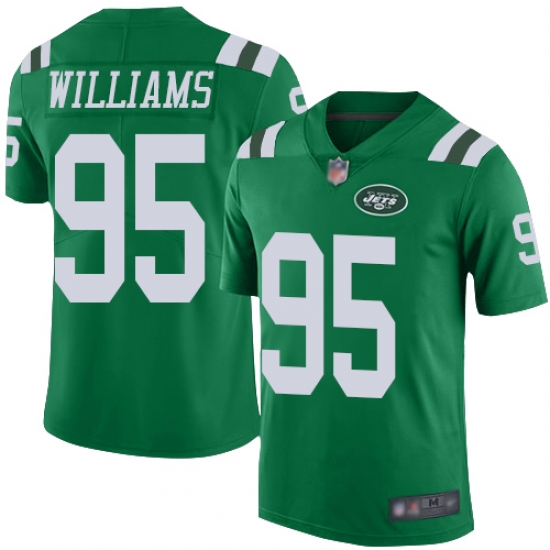 Jets 95 Quinnen Williams Green Youth Stitched Football Limited Rush Jersey Jets 95 Quinnen Williams Green Youth Stitched Football Limited Rush Jersey