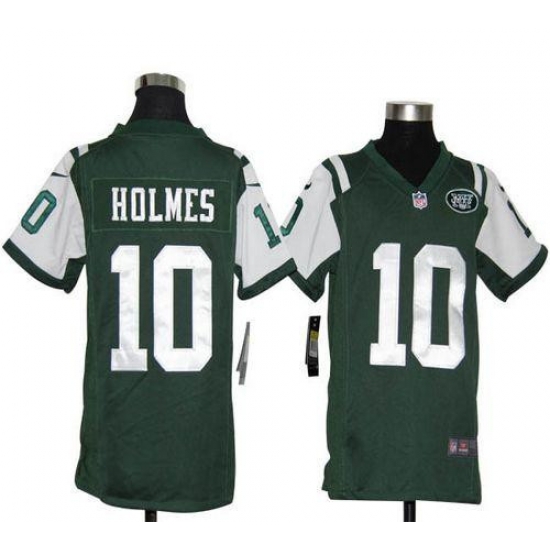 Nike Jets #10 Santonio Holmes Green Team Color Youth Stitched NFL Elite Jersey Nike Jets #10 Santonio Holmes Green Team Color Youth Stitched NFL Elite Jersey