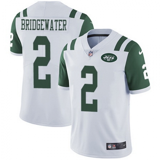 Nike Jets #2 Teddy Bridgewater White Youth Stitched NFL Vapor Untouchable Limited Jersey Nike Jets #2 Teddy Bridgewater White Youth Stitched NFL Vapor Untouchable Limited Jersey